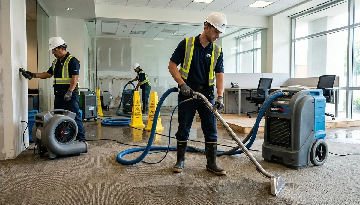 Commercial water damage restoration in Jurupa Valley, CA for flooded business cleanup