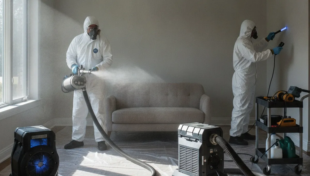 Odor removal service for water damage in Jurupa Valley, CA home by Water Damage Restoration team