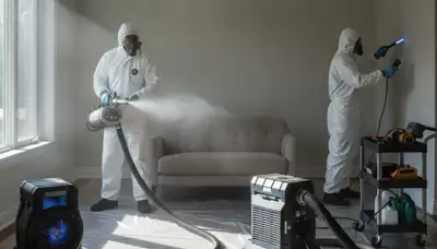 Odor removal service for water damage in Jurupa Valley, CA home by Water Damage Restoration team