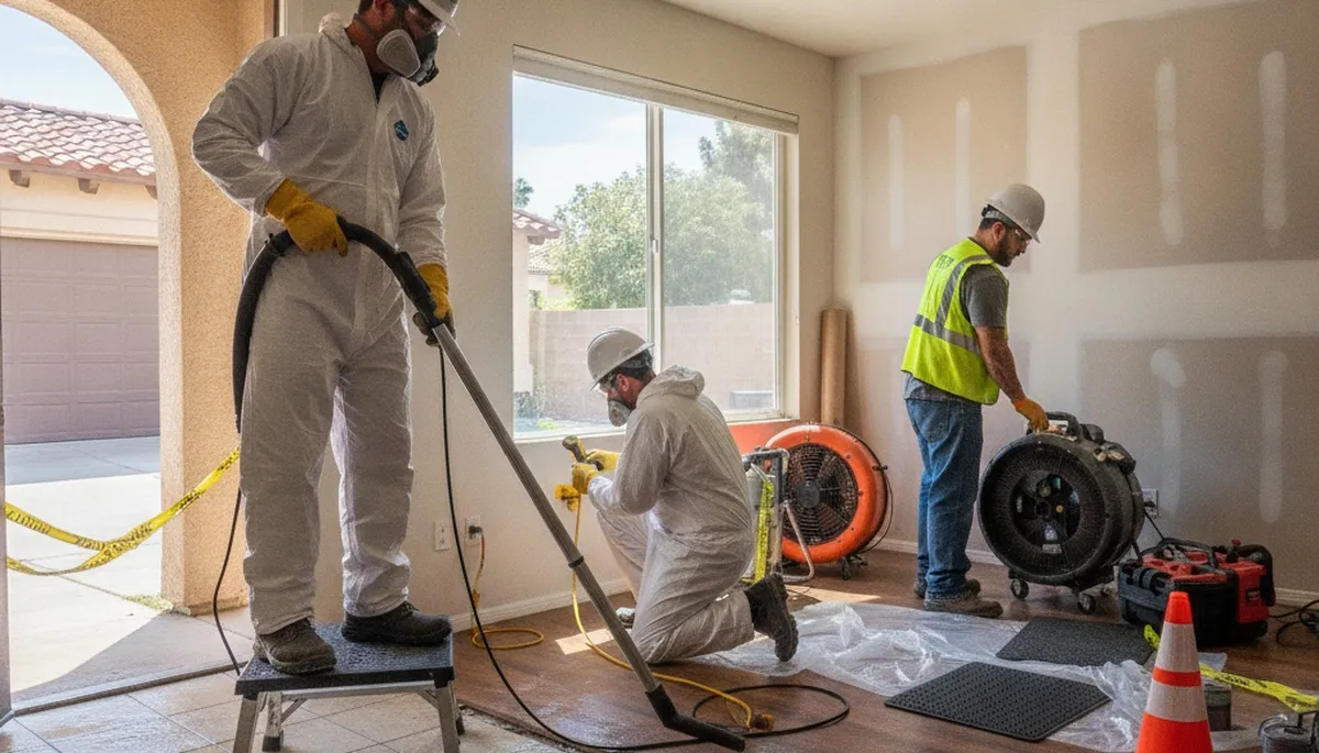 Water damage restoration team serving Jurupa Valley, CA with professional cleanup services