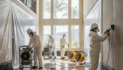 Water damage restoration team serving Jurupa Valley, CA for fast water extraction and cleanup