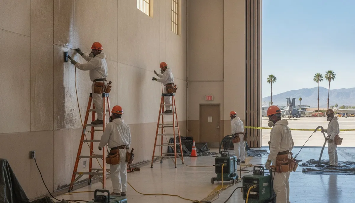 Water damage restoration team in Jurupa Valley, CA providing emergency cleanup and drying services