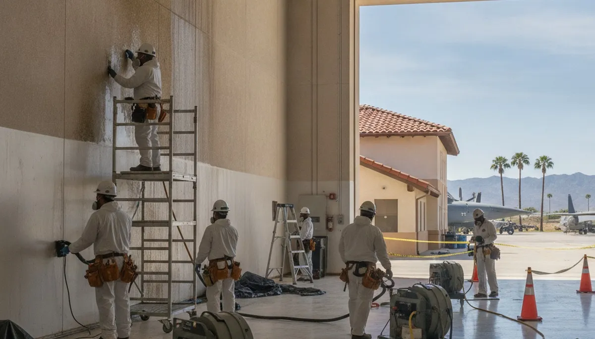 Water damage restoration crew serving Jurupa Valley, CA for residential and commercial cleanup