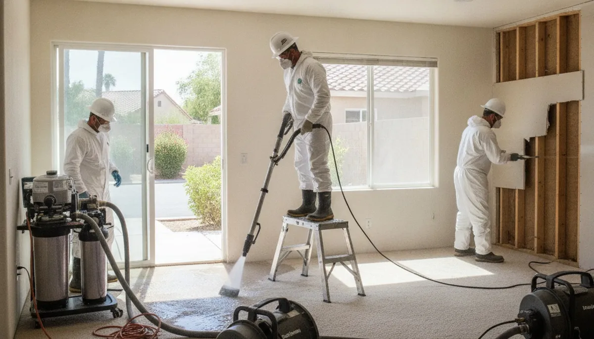 Water damage restoration service in Jurupa Valley, CA for emergency cleanup and repair