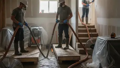 Water damage restoration team serving homes in Jurupa Valley, CA after flooding and pipe leaks