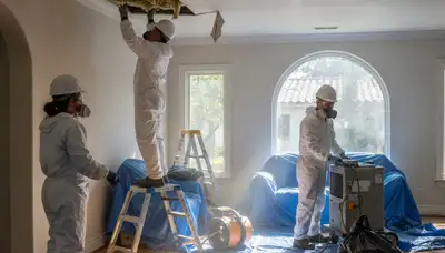 Water damage restoration team serving Jurupa Valley, CA with emergency cleanup and drying services