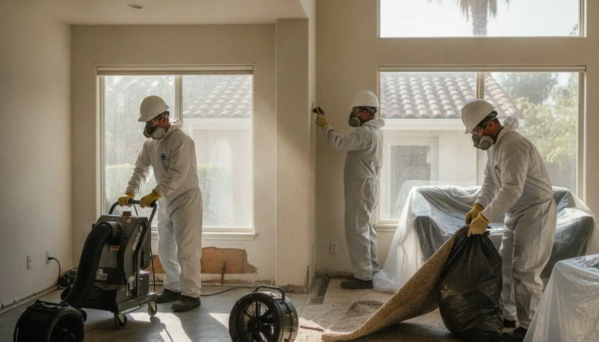 Water damage restoration team serving Jurupa Valley, CA with professional cleanup and repair services